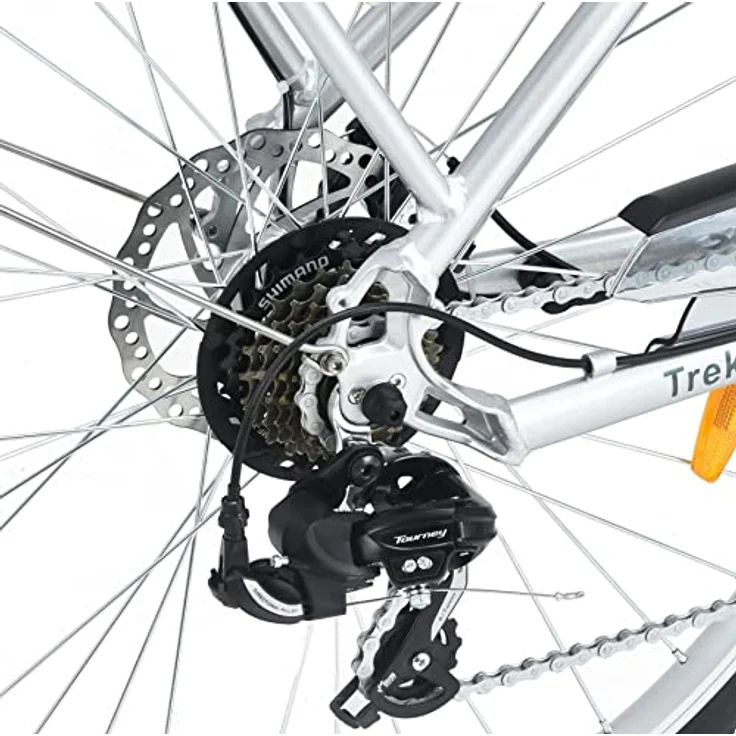 smartEC TrekX-MH E-Bike Trekking Herren 250W Mittelmotor Li-Ion-Akku 36V/13Ah Elektrofahrrad 28 Zoll Reichweite 90km bis 25 km/h Trekking City – Bild 4