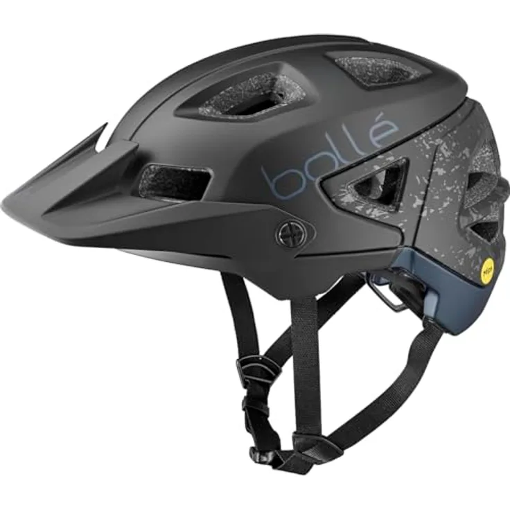 Bollé Eco Trackdown MIPS, Velohelm, 59 cm, mit Opti-Dock, 3-fach verstellbarem Visier, 13 Belüftungsöffnungen, umweltfreundlich, 380 g