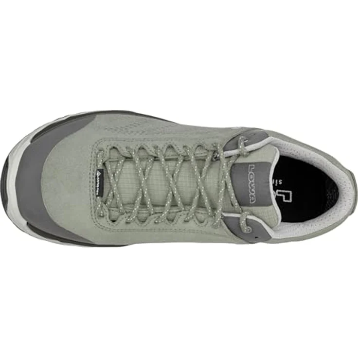 Lowa Malta GTX Lo Wanderschuhe Damen, Grün, Größe EUR 41 | UK 7, Leder/Textil, Schnürer, Gummi-Laufsohle – Bild 6