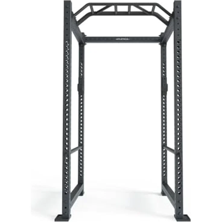 Atletica R8-Base3 Power Rack, 123cm x 123cm, 3mm Stahl auf 75mm Vierkantrohr, Basismodell, Studioqualität – Bild 2