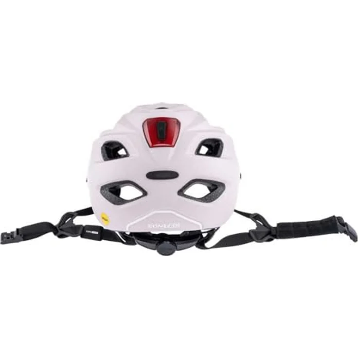 CONTEC City-Fahrradhelm "Abbey MIPS", rose, mit Safety LED und reflektierenden Gurten, individuelle Anpassung und kühlende Polsterung – Bild 3