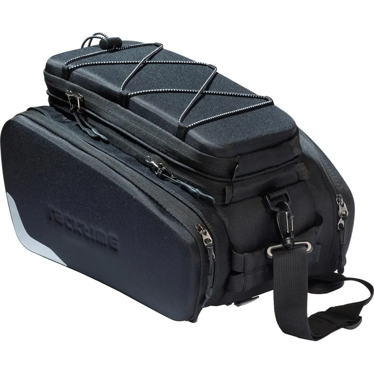 Racktime Odin Velotasche, Gepäckträgertasche mit 11 l Volumen, erweiterbarem Hauptfach und robustem 900D Nylon