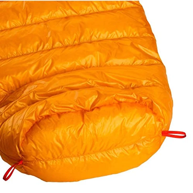 Pajak Schlafsack Mumienform, ultraleicht mit Gänsedaunen, Komforttemperatur 5 °C, für Körpergrößen bis 180 cm, grau, 325 g – Bild 3