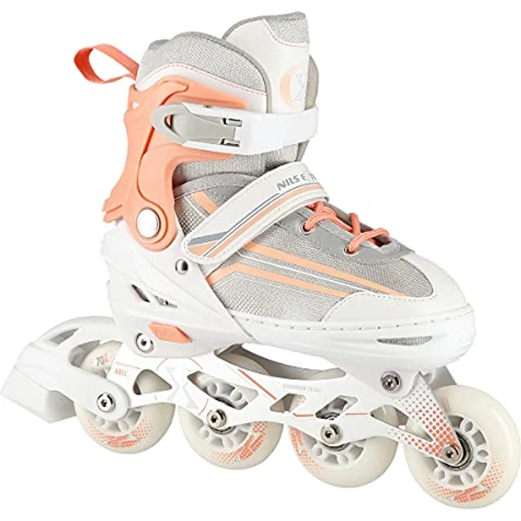 NILS EXTREME Inlineskates 2-IN-1 Inliner Schlittschuhe wechselbare Kufen, Verstellbare Größe, Alu-Schiene, ABEC7 Lager – Bild 2