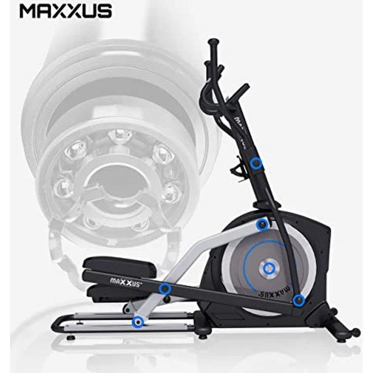 MAXXUS Crosstrainer CX 5.1 - Für Zuhause, Kompatibel mit App, Leise, mit Bluetooth, Magnetbremse, Programmen, 26 Schwungmasse - Ellipsentrainer, Elliptischer Heimtrainer, Cardio Trainingsgerät – Bild 2