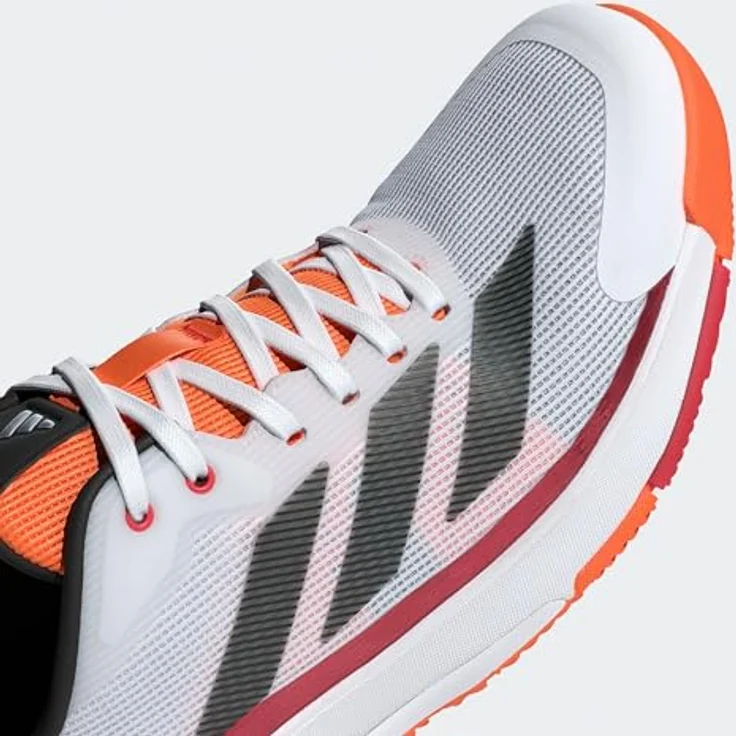 adidas Crazyquick Laufschuhe JR4647-NARANJA für Herren, leichte Konstruktion mit Lightstrike Dämpfung und griffiger Adiwear Außensohle, Cloud White / Core Black / Lucid Orange – Bild 5
