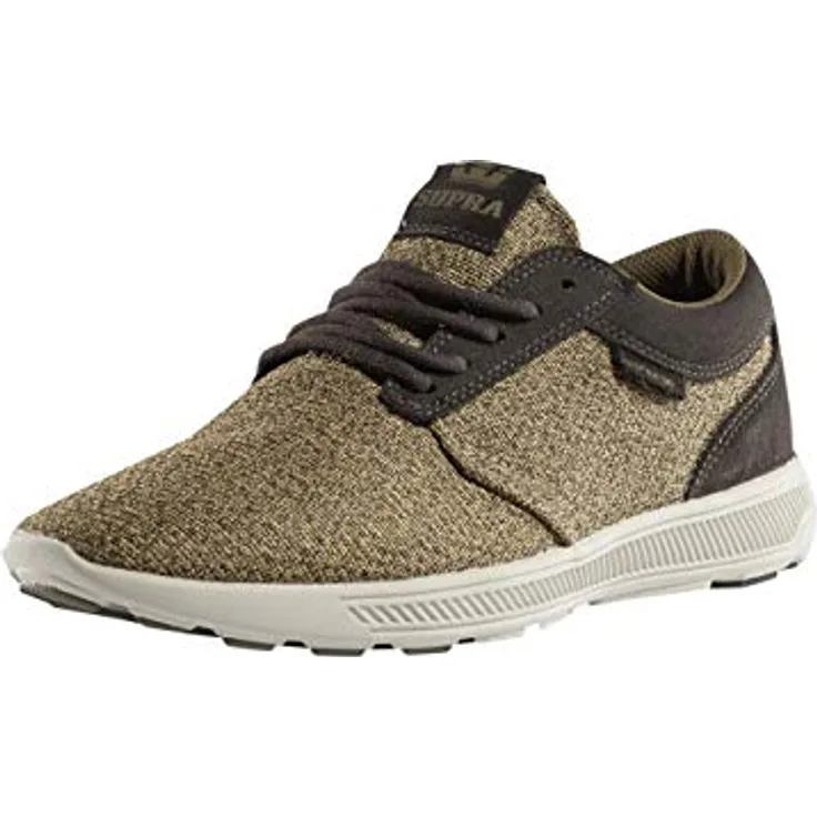 Supra Hammer Run M, Laufschuhe aus Textil und Leder, grün, mit vulkanisierter Gummisohle