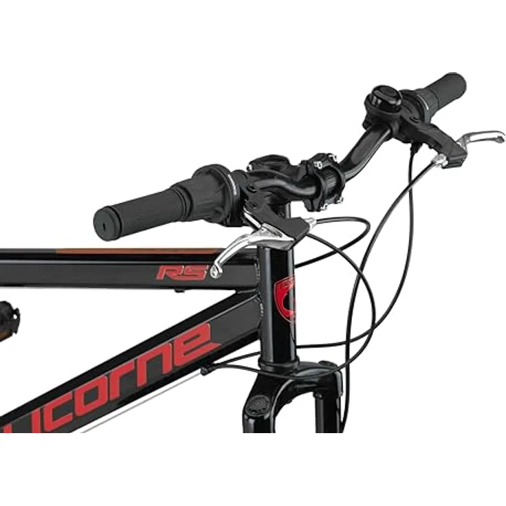 Licorne Bike Thunder Premium Mountainbike, 26 Zoll, Disc-Bremse, Schwarz/Rot, für Mädchen, Jungen, Herren und Damen, optimierte Kettenschaltung, robustes Design, 85% vormontiert – Bild 4