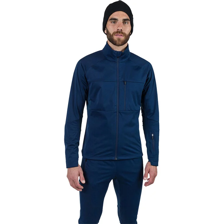 Rossignol Genetys Softshelljacke, winddicht und atmungsaktiv, blau, Größe M für Herren