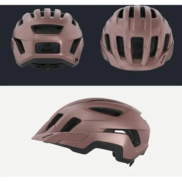 ALPINA PARANUS Fahrradhelm, matt rose, stoßabsorbierende EPS-Innenschale, geeignet für Touren- und Trekkingfahrten – Bild 4
