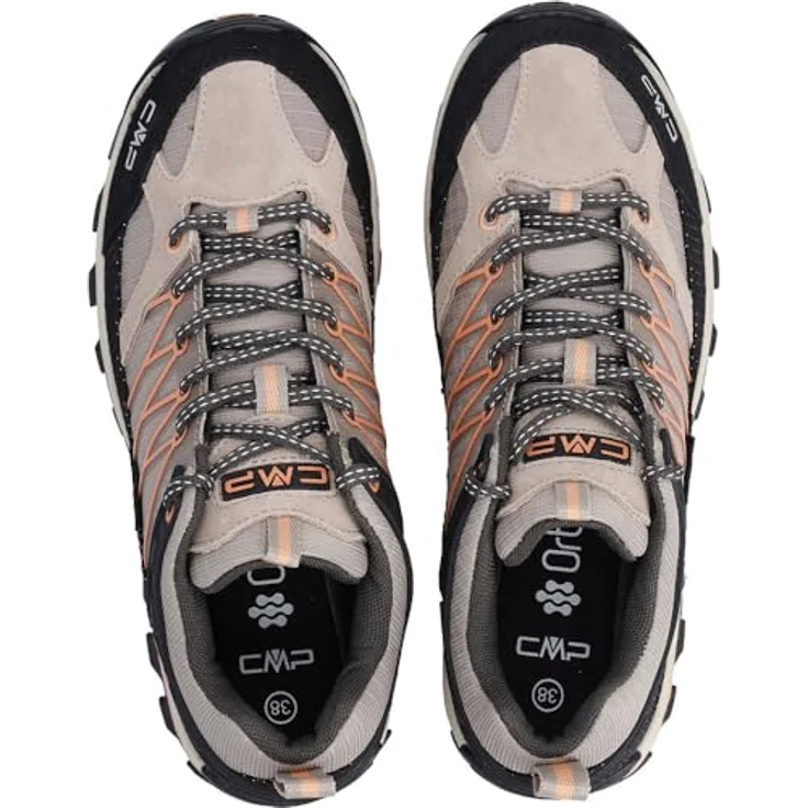 CMP Rigel Low Trekking Wanderschuh, wasserfester Bergwanderschuh mit EVA-Zwischensohle und FullOn GRIP Sohle, schwarz – Bild 4