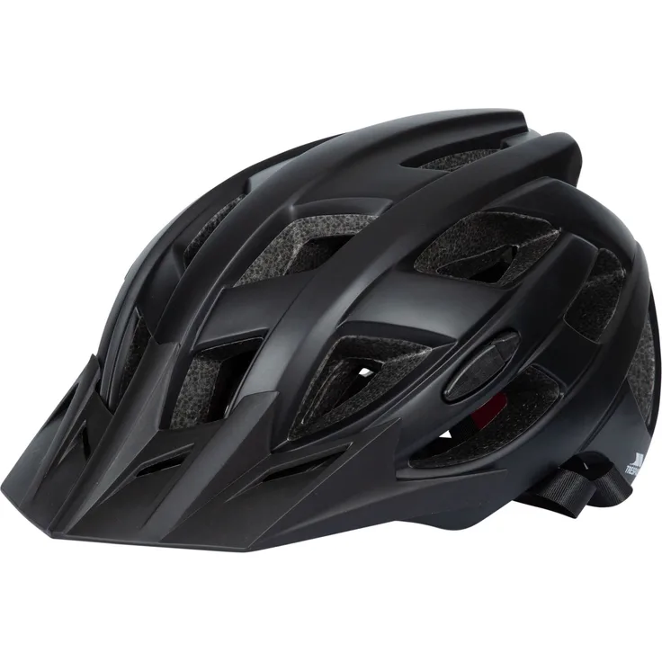 Trespass ZPROKIT Fahrradhelm, leichter und sicherer Helm mit umfassender Belüftung, optischem Visier, verstellbarer Passform, schwarz, Größe M