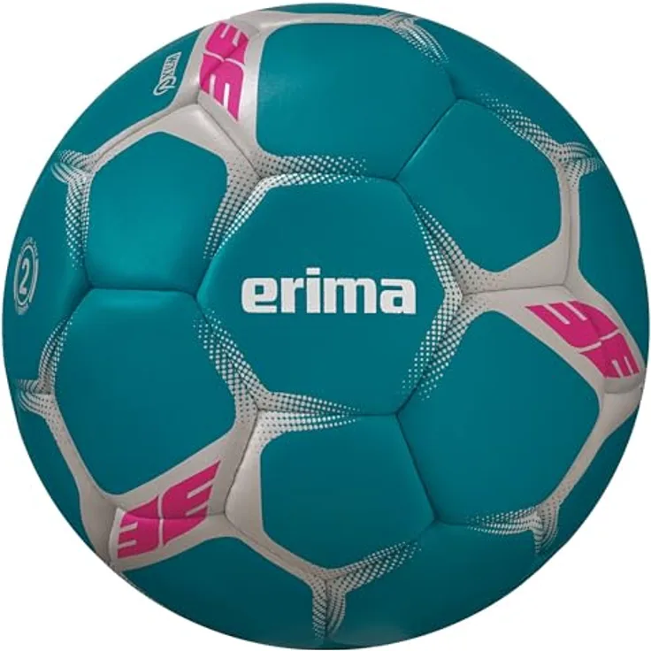 Erima Flash Duro Handball (7202503), türkis/grau, Hybridball mit optimalem Grip und Rücksprung, für Trainings und Spiele