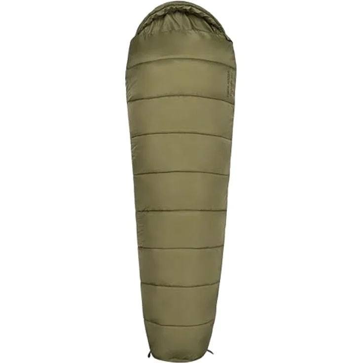 Highlander Trooper 250, Mumienschlafsack 3-Jahreszeiten mit 250g/m² Hohlfaser, warm und schnelltrocknend, inkl. Kompressionssack, für Outdoor und Camping – Bild 1