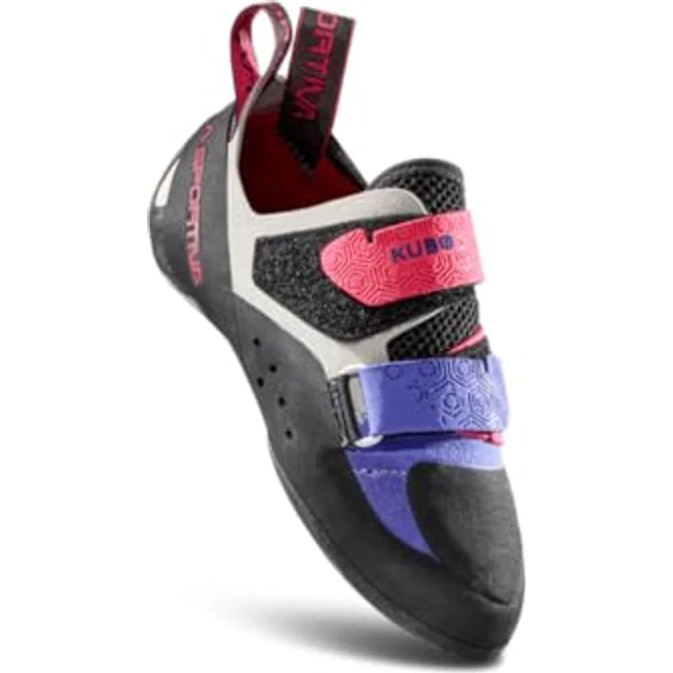 LA SPORTIVA Kubo Kletterschuhe, ungefüttert aus Mikrofaser und Veloursleder, EU 37 1/2, mit doppeltem Klettverschluss und integrierter Schutzkappe – Bild 4