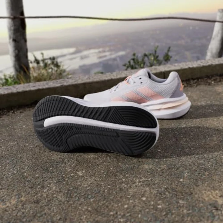 Adidas Galaxy 7 W, Damen Laufschuhe mit Cloudfoam Zwischensohle, Grey/Orange, Schuhgröße 42 EU – Bild 9