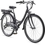 Teutoburg Senne Pedelec Citybike Elektrofahrrad schwarz, E-Bike 28 Zoll, 10,4 Ah/36V Lithium Ionen Akku, 7-Gang Shimano-Kettenschaltung - Preisvergleich