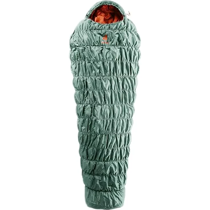 deuter Exosphere +4° EL - Extra Long Kunstfaserschlafsack 2023, sage-paprika - Perfekte Isolation, Thermo Stretch Comfort, Kompressionssack – Bild 1