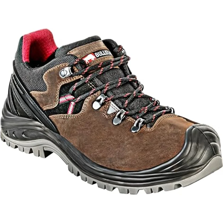 Bullstar TECHNO-X S3S Sicherheitsstiefel, braun, Gr. 43, Aluminium-Schutzkappe, durchstichgeprüfte Sohle, rutschhemmend, hitzebeständig, atmungsaktiv – Bild 1