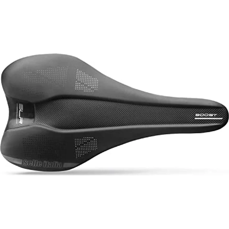 Selle Italia SLR Boost TM Sattel schwarz, Gelschaum-Fahrradsattelbezug für Indoor-Spinning und Outdoor-Touren – Bild 1