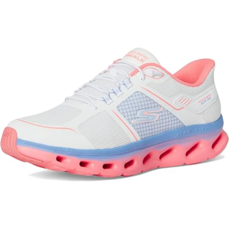 Skechers Go Walk Glide Step 2.0, Damenschuhe mit Gummizug Schnellverschluss und Air Cooled Memory Foam, Weiß EU 41 – Bild 7