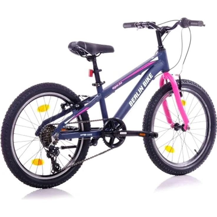 BERLIN BIKE Kinderfahrrad Grizz 20 Zoll MTB, Aluminiumrahmen, 7-Gang Shimano-Schaltung, ideal für 6–9 Jahre, Jungen und Mädchen – Bild 3