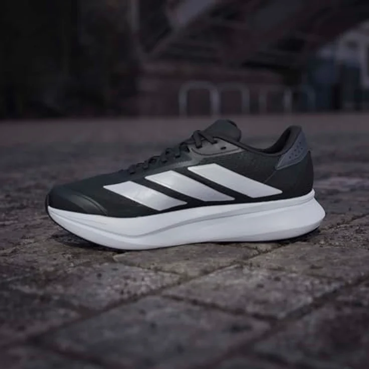 Adidas Duramo SL2 Laufschuhe Herren, cblack/ftwwht/grefiv, atmungsaktives Obermaterial, gepolsterte Zwischensohle, rutschfeste Gummisohle – Bild 18