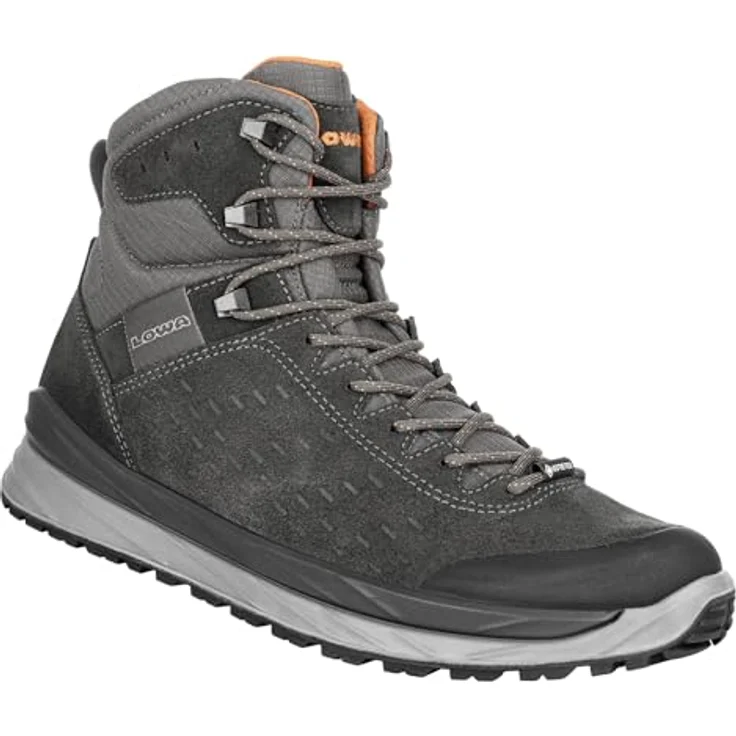 Lowa Malta GTX Mid 3105120937, Wanderschuhe aus Veloursleder und Textil mit GORE-TEX Futter und LOWA DynaPU® Zwischensohle, anthrazit, Größe 9.5 – Bild 4