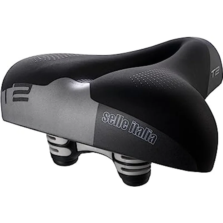 Selle Italia 2 Flow schwarzer Sattel - L2 (ehemals Zeta), Gewicht 671 g, Soft-Tek Cover, Schwarz – Bild 1
