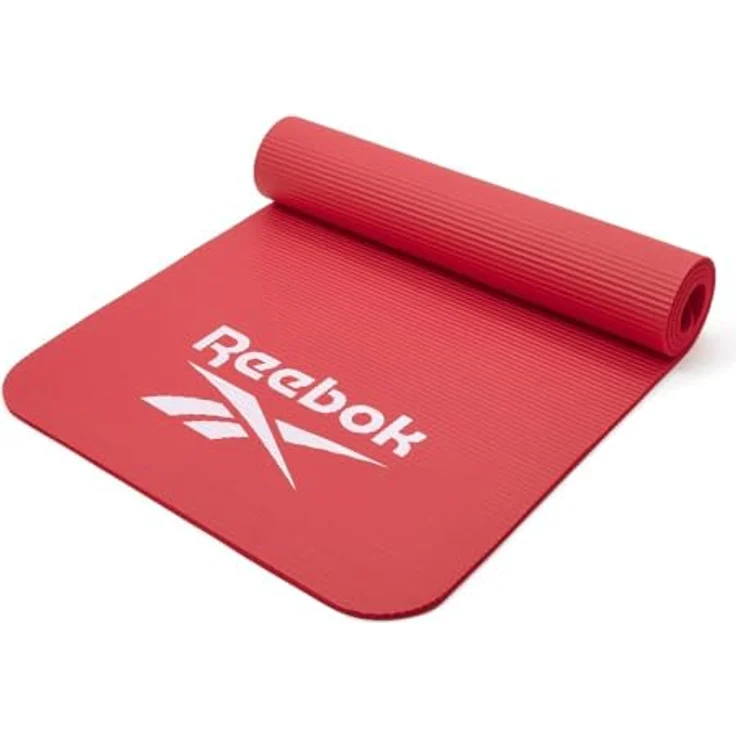 Reebok Training Mat - 7mm Schaumstoffpolsterung, griffige Oberfläche, rot – Bild 1