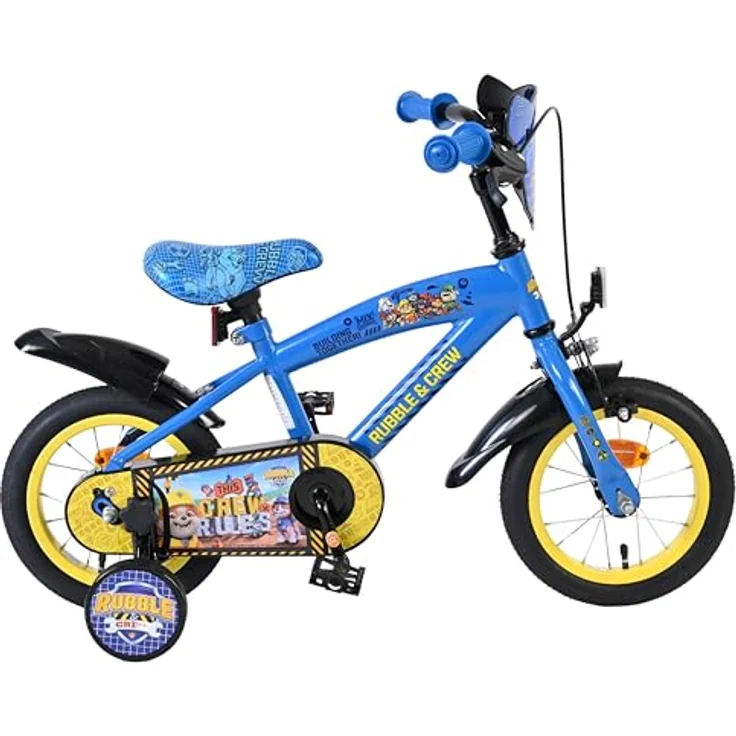 Volare Rubble Kinderfahrrad, 12 Zoll, 1 Gang, ohne Schaltung, mit Handbremsen und abnehmbaren Stützrädern – Bild 8