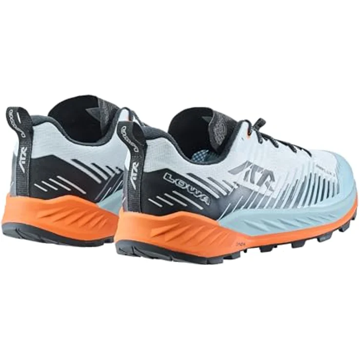 Lowa Amplux 2, Trailrunningschuh mit Dämpfung und Abrolleigenschaften, nebelblau/orange, Gr. 42 – Bild 4
