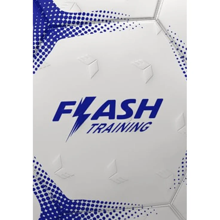Erima Flash Training Handball (7202504), strapazierfähige Trainingsvariante mit PU-Obermaterial und hervorragendem Grip, weiß/blau, Größe 1 – Bild 3