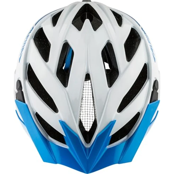 Alpina Panoma 3.0, Fahrradhelm für schmale Köpfe, White-Blue Gloss, mit optimaler Belüftung und individueller Anpassungsmöglichkeit – Bild 4