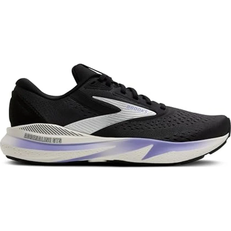 Brooks Adrenaline GTS 24, Laufschuhe mit GuideRails®-System, stabilisierend, EBONY/BLUE HERON/SILVER, Größe 38.5 – Bild 2