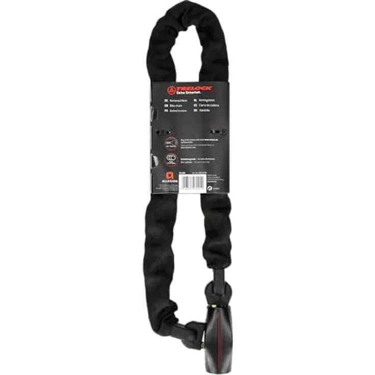 Trelock Kettenschloss 110 cm D 9,5 mm BC 680/110/9,5 schwarz ohne Halter – Bild 10