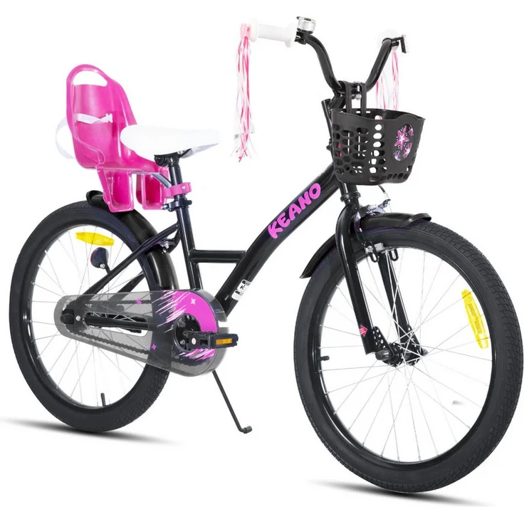JOYSTAR Mädchenfahrrad 14/16/18/20 Zoll, Hochkarbonstahlrahmen für Kinder von 2 bis 11 Jahren, teilvormontiert, sichere Sitzposition