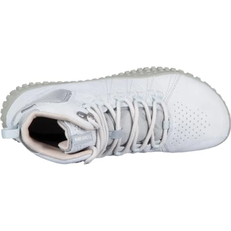 Merrell Wrapt Mid WP Women UK 5, wasserdichte Wanderschuhe mit aggressiver Gummisohle, hellgrau (Farbe Angelite) – Bild 4