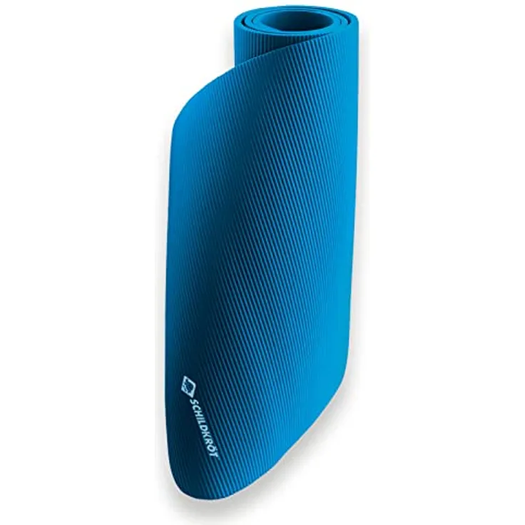 Schildkröt Fitnessmatte 10mm (blau), rutschfest und schweißabweisend, inkl. Trainingstipps