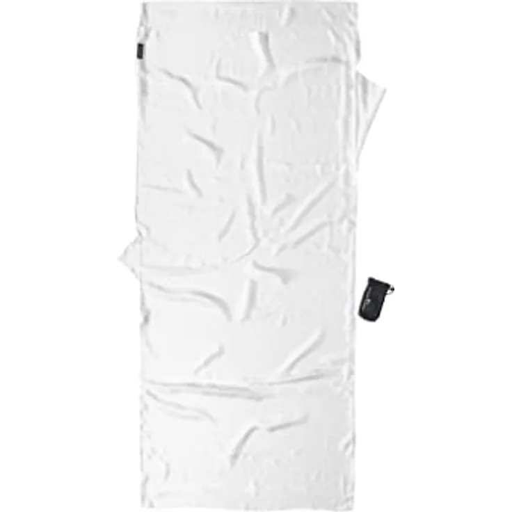 Cocoon TravelSheet, Schlafsack aus hochwertiger Seide, rechteckig, 220 cm, Wärmeleistung +5,3 °C, Seiteneinstieg mit Klettverschluss