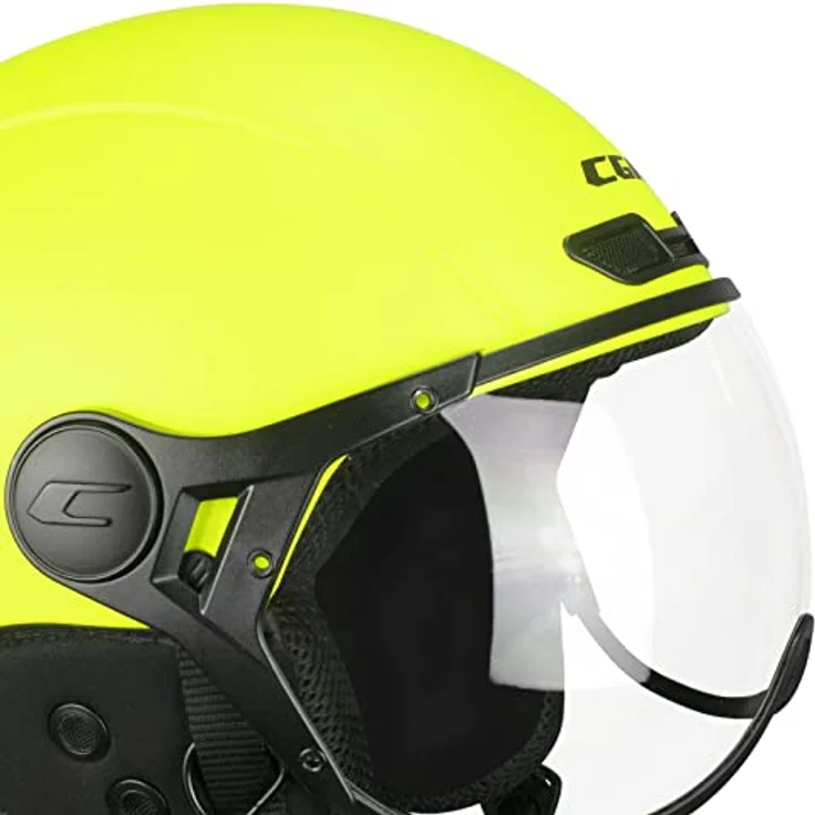 CGM EBI Skihelm, Unisex, Neongelb matt, S (55-56cm), doppelte Zertifizierung CE EN1078/EN1077, herausnehmbare und waschbare Polster, Air Stream System – Bild 4