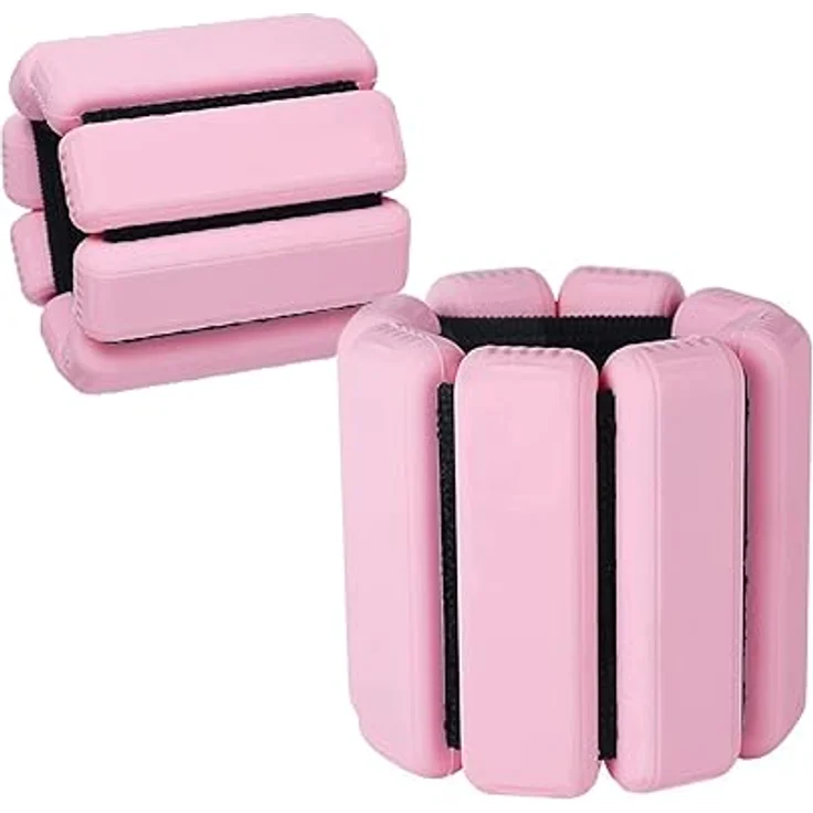 2 PCS Handgelenkgewichte Knöchelgewichte Set Gewichtsmanschetten für Fuß oder Handgelenk auf Bewegung Gehen Joggen Yoga Aerobic Pilates Gewicht Fitness Armband (pink) – Bild 1