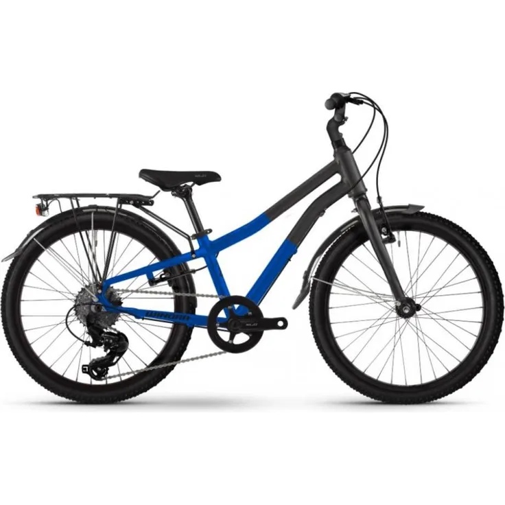 Winora Dash 20" Cityrad, 7-Gang Shimano Tourney, schwarz/weiß und infinity blau