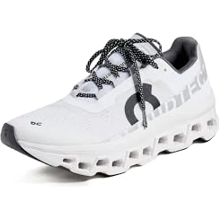 On Running Cloudmonster, Damen Laufschuhe mit CloudTec-Dämpfung und atmungsaktivem Obermaterial, Weiss, Gr. 40 – Bild 1