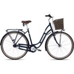 MAXIM Deluxe 28 Wave Damenrad 28 Zoll Tiefeinstieg atlantikblau 48, Citybike mit 7-Gang Nabenschaltung und modernem Design