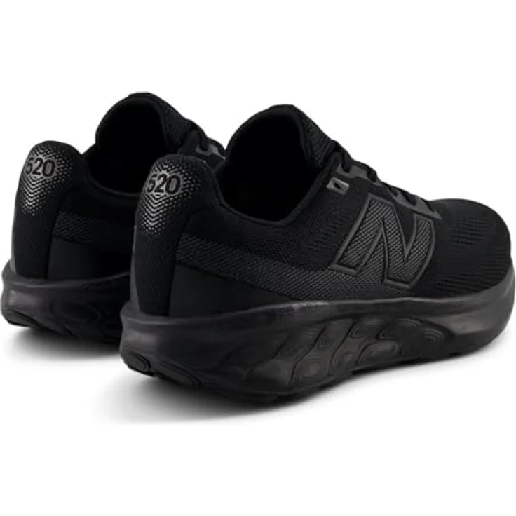 New Balance 520, Herren Laufschuhe mit Gummi-Sohle und niedrigem Schaft, schwarz, Größe 9.5 – Bild 3