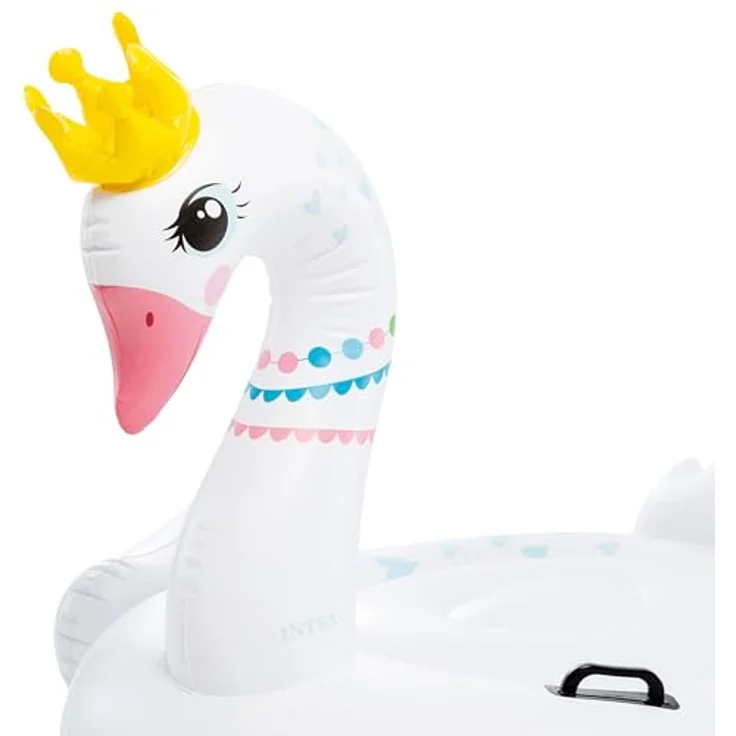 Intex Majestic Swan Ride-On, Luftmatratze im Schwan-Design, 142 x 137 x 99 cm, für Kinder ab 3 Jahren, max. 40 kg – Bild 3