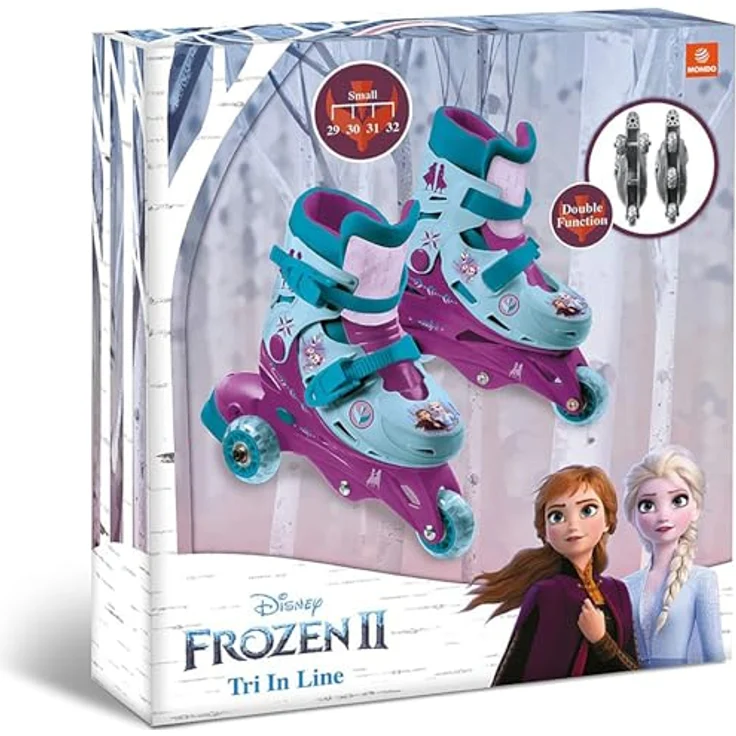 Mondo Disney Frozen Tri Inline Skates, Mädchen Rollschuhe, Blau und Violett, Größen 29-32, für Sicherheit und sanftes Gleiten – Bild 6