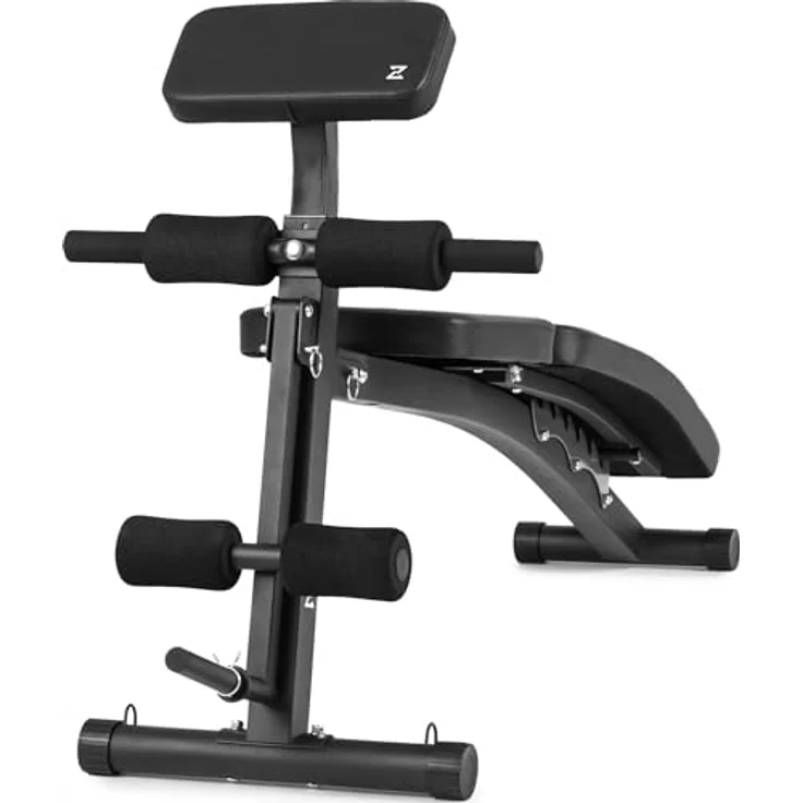 Zipro Hantelbank Volume, Fitnessbank mit 6-Fach verstellbare Rückenlehne und 2-Fach verstellbaren Curlpult, Fitnessgeräte für Zuhause inkl. 2 Seilen, Multifunktion Sit up bank, 230kg - Preisvergleich – Bild 5