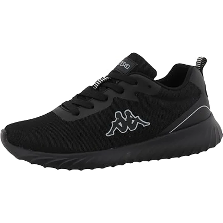 Kappa Laufschuh, sportlicher Sneaker aus Synthetik, schwarz, Größe 36 – Bild 2